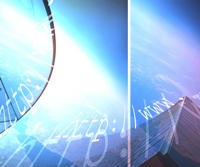 Conceptual image of Internet search showing the earth from space